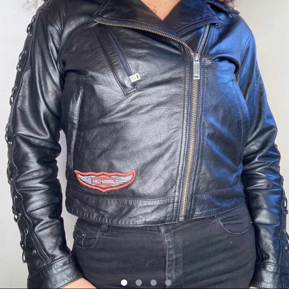 Epic vintage custom Harley Davidson moto jacket